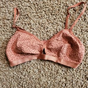 Pink cheetah print bralette